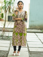 Lalit Lok Hand Block Cotton Kalamkari Kurta