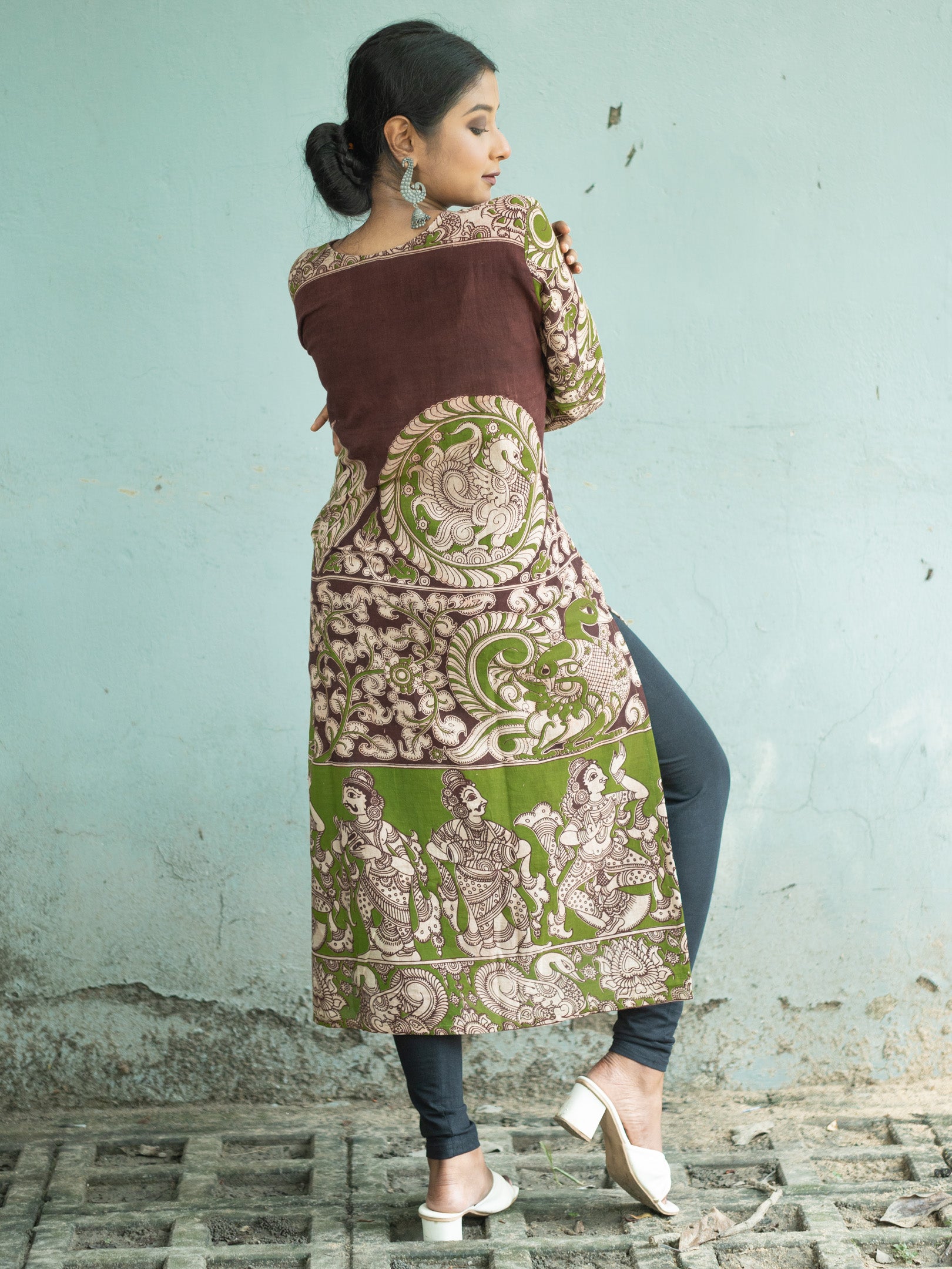 Lalit Lok Hand Block Cotton Kalamkari Kurta