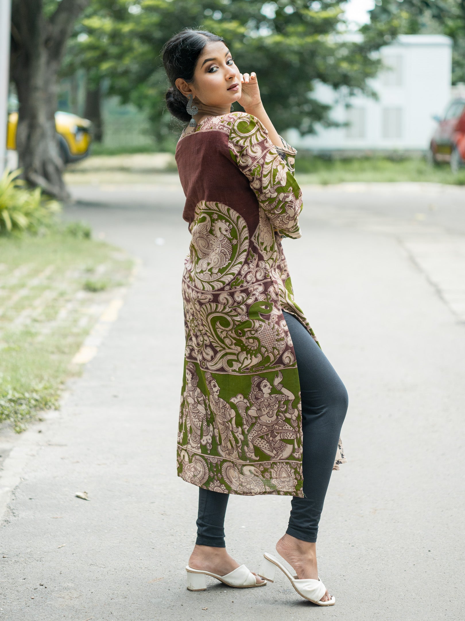 Lalit Lok Hand Block Cotton Kalamkari Kurta