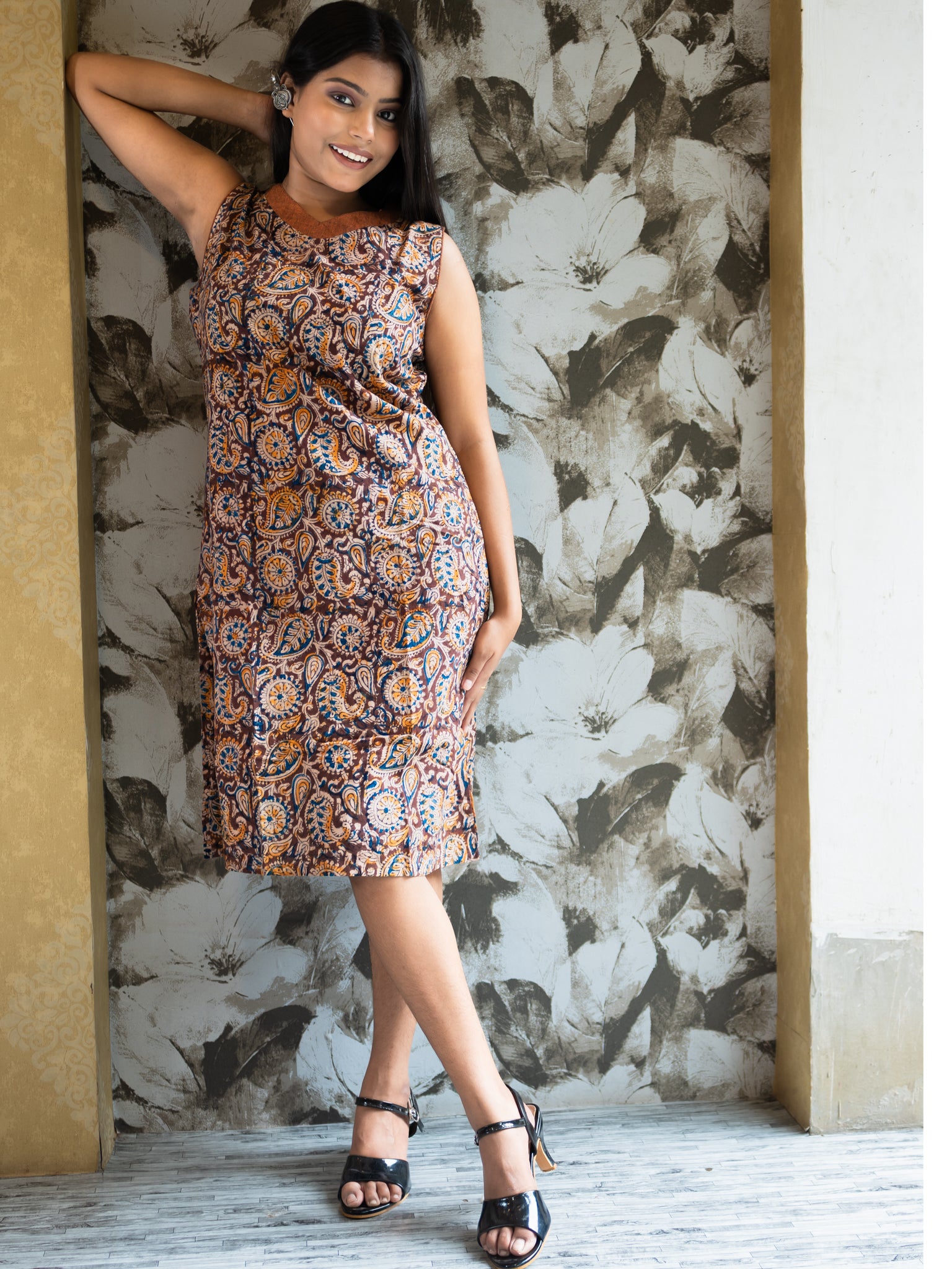 Prismatic Patchwork Muse Cotton dress