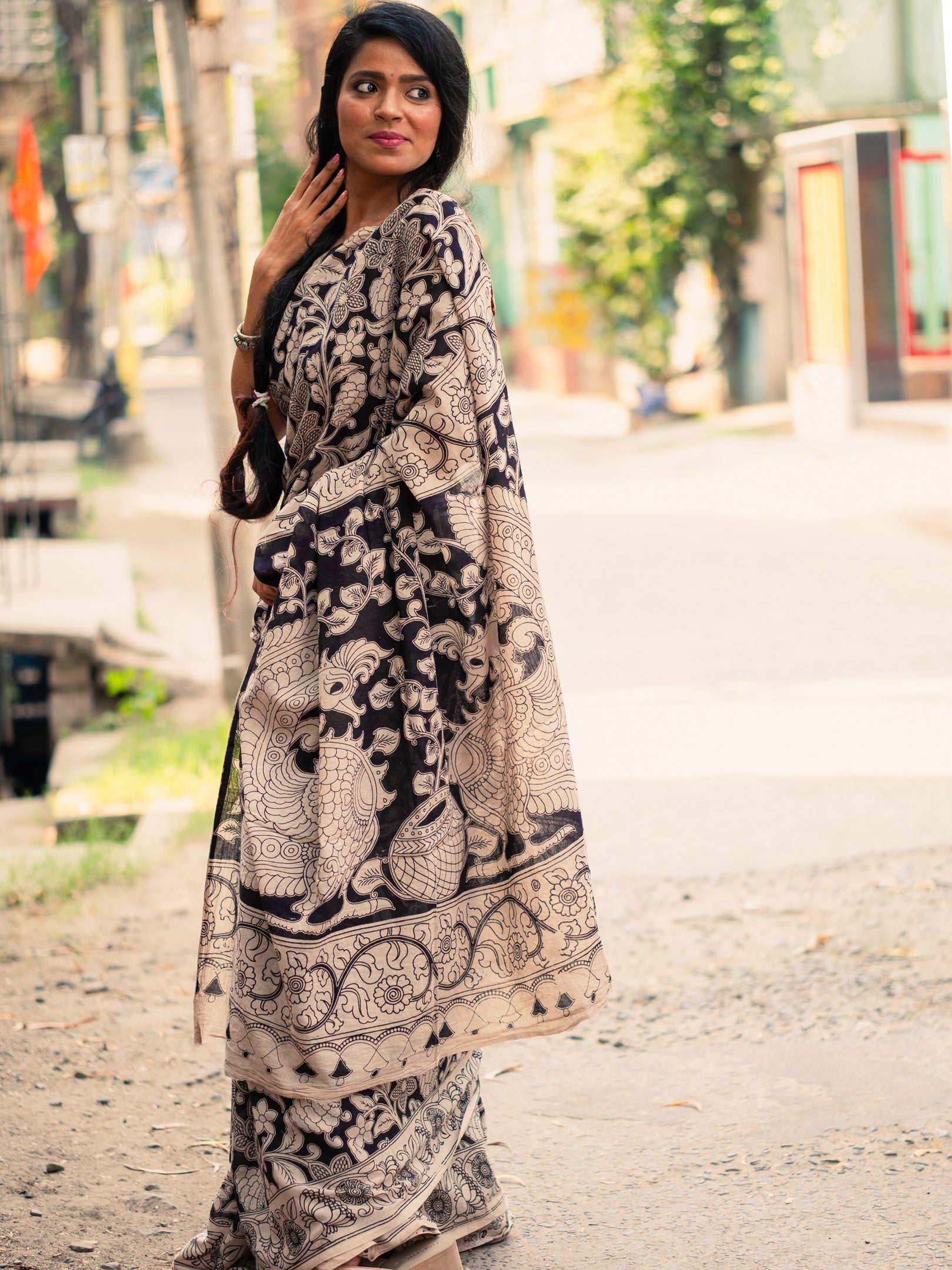 Ramohi Kalamkari Saree