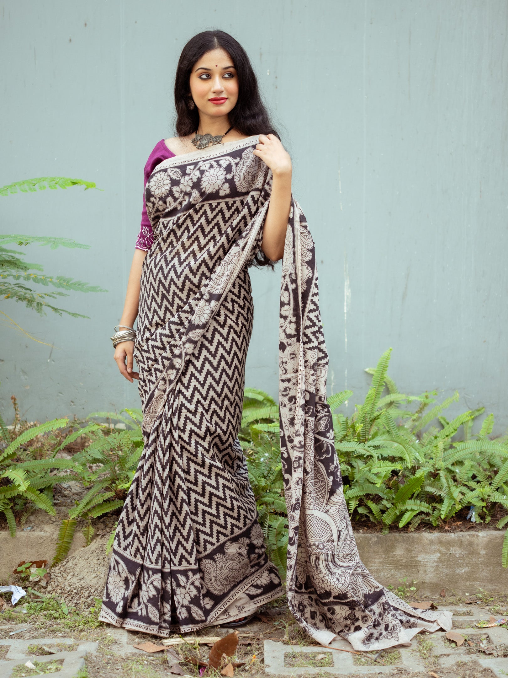 shrasti Kalamkari Saree