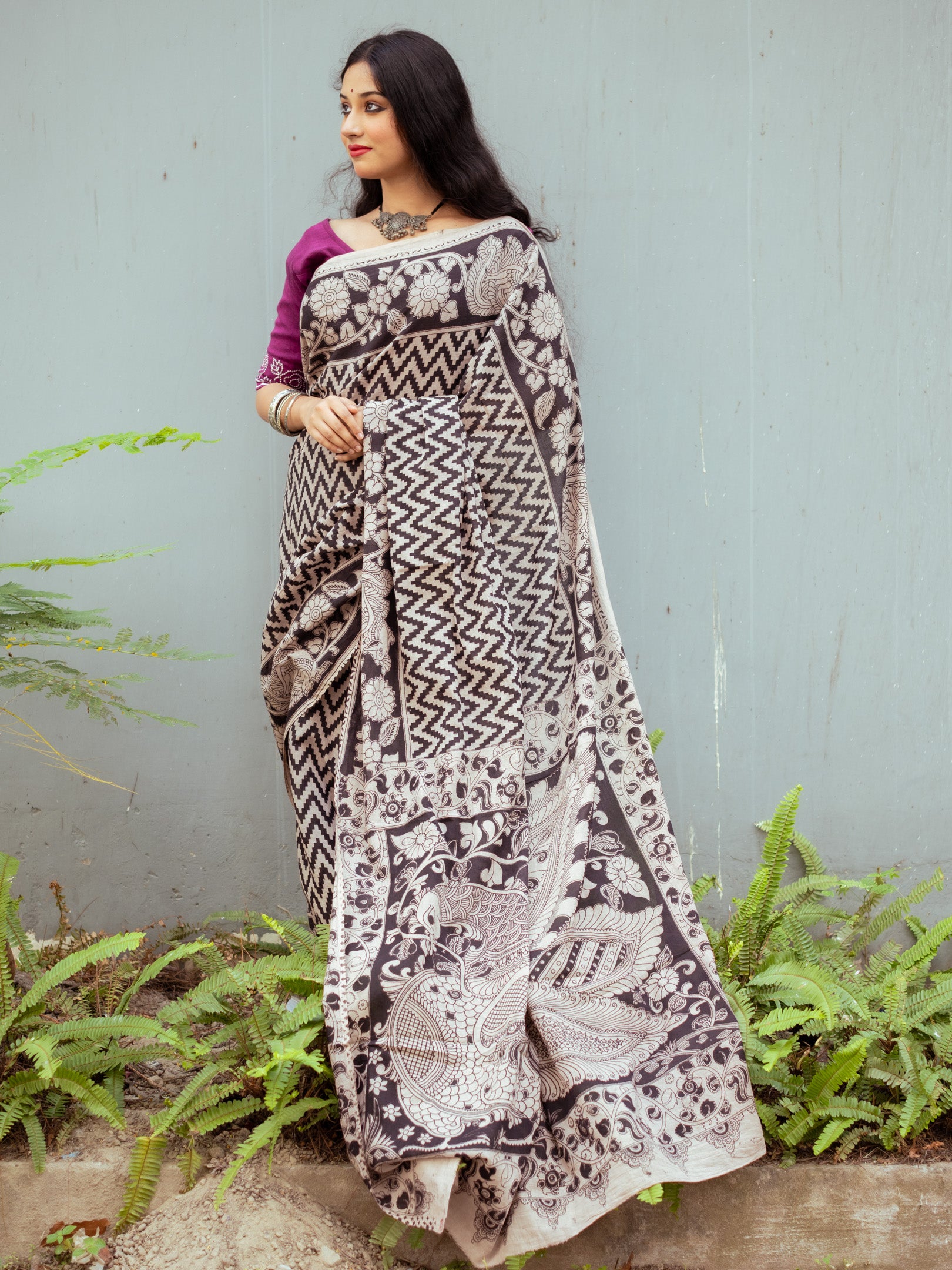 shrasti Kalamkari Saree