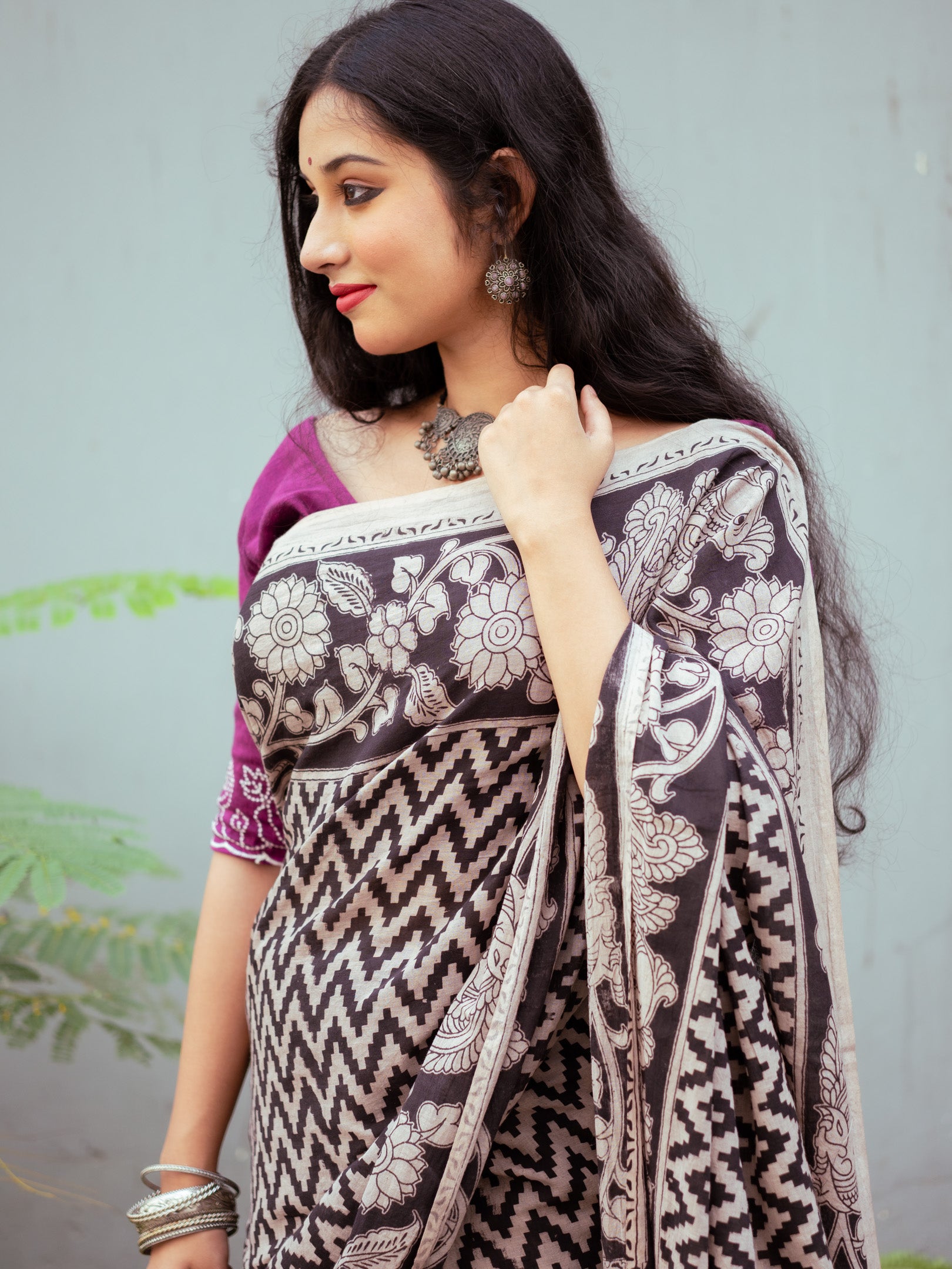 shrasti Kalamkari Saree