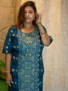 Neela Printed Cotton Kurta - Uttariya