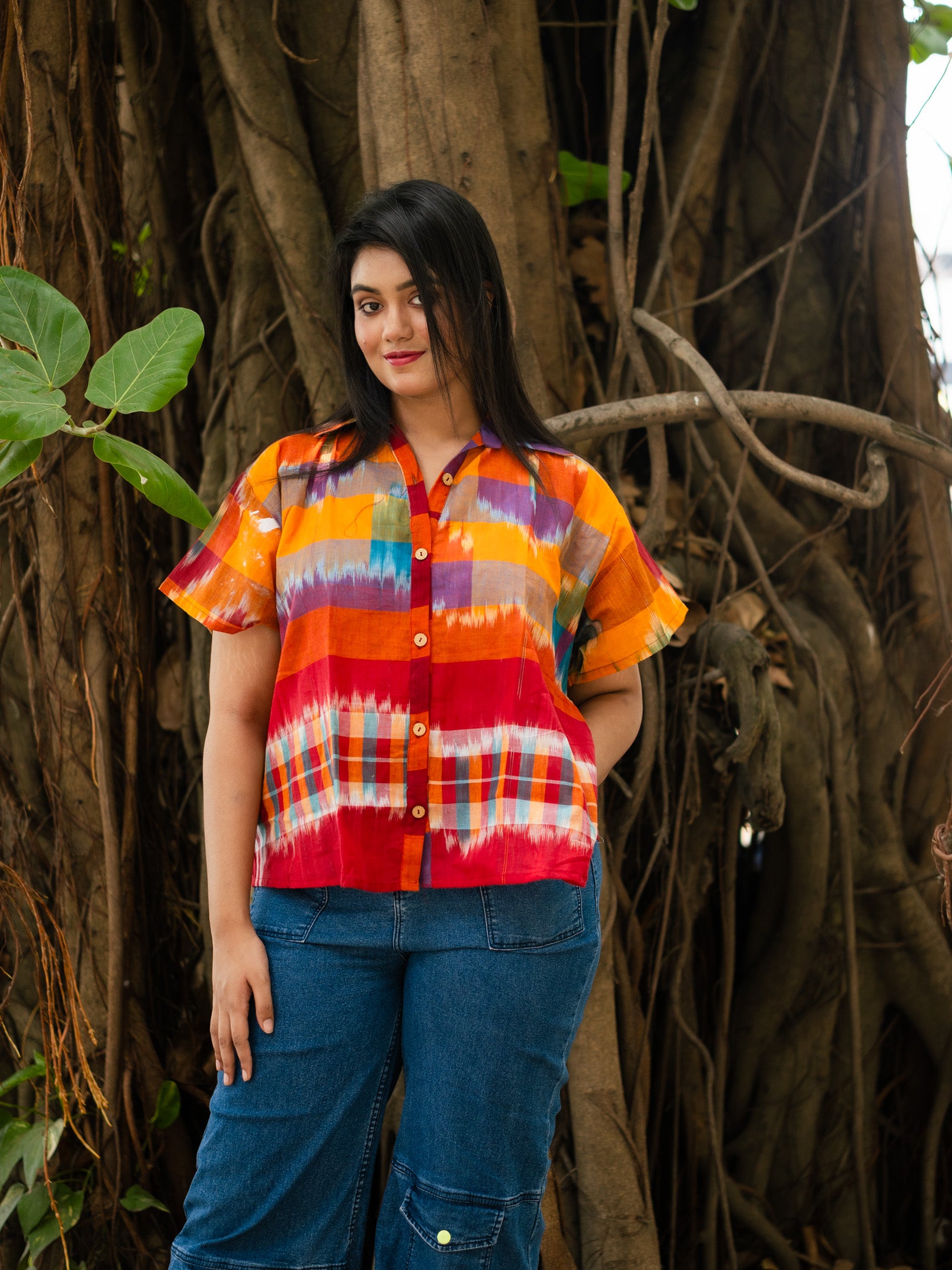 Multi color printed shirt