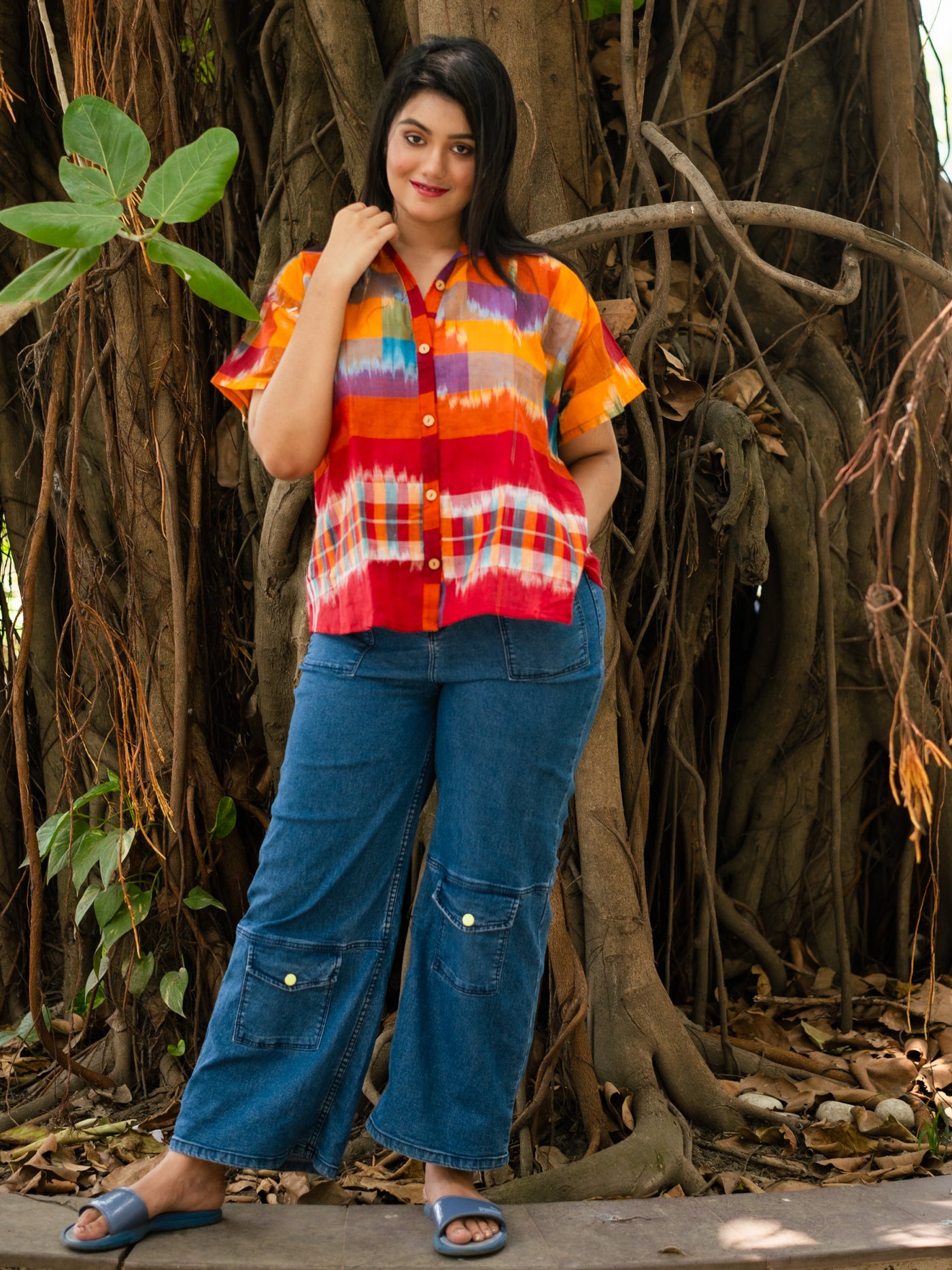 Multi color printed shirt