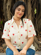 White heart shirt - Uttariya