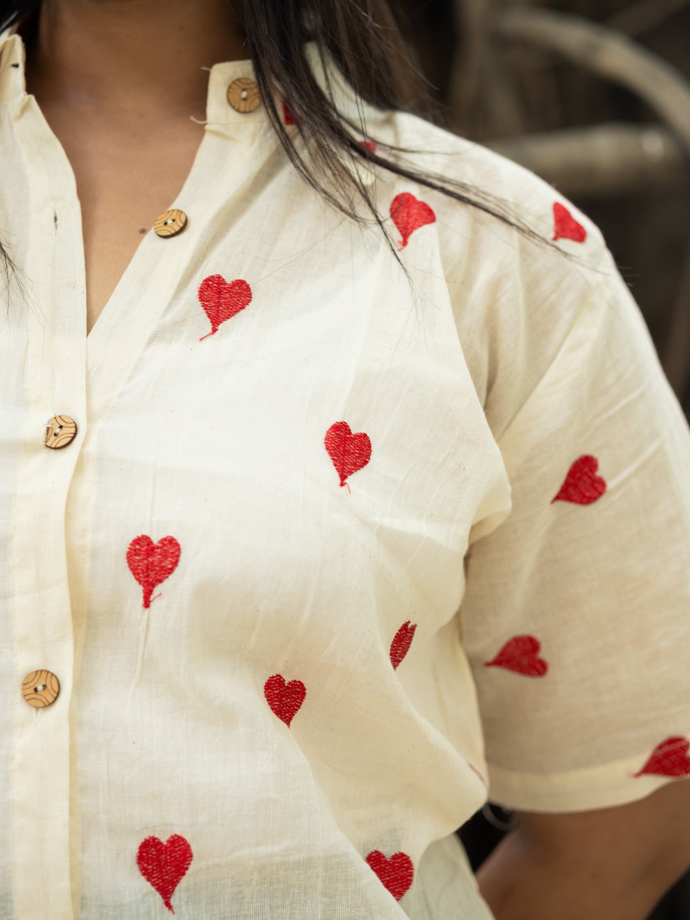 White heart shirt - Uttariya