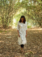 Huntington White Embroidered Cotton Kurta
