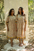 Rang Kari Kalamkari Empire Cotton Dress