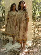 Rang Kari Kalamkari Empire Cotton Dress