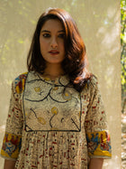 Rang Kari Kalamkari Empire Cotton Dress