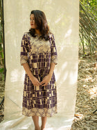Rajvi Kalam Empire Print Cotton Dress