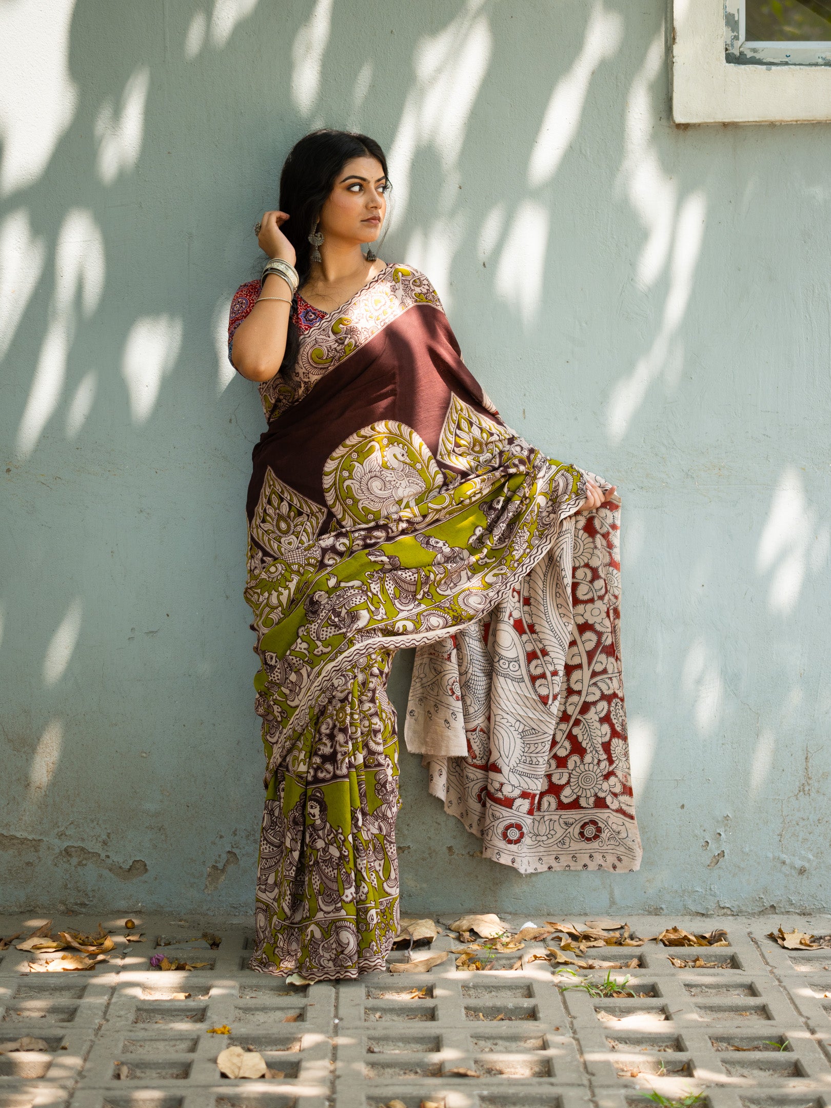 Shravana Kalamkari Saree