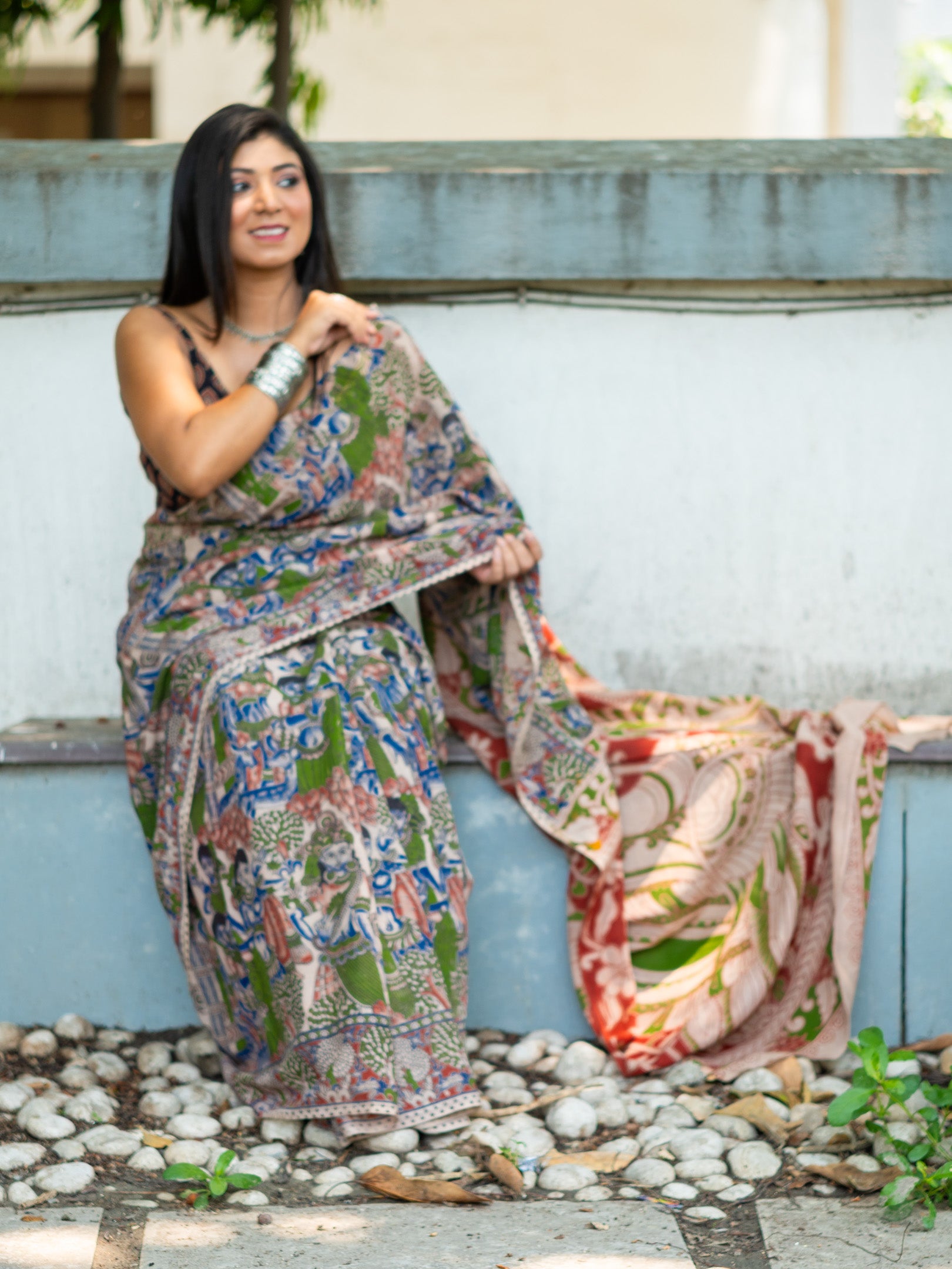 Sajni Kalamkari Saree