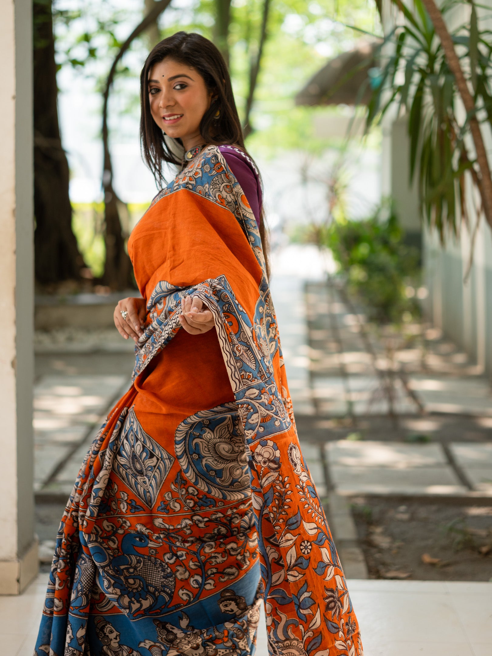 Kamla Kalamkari Saree