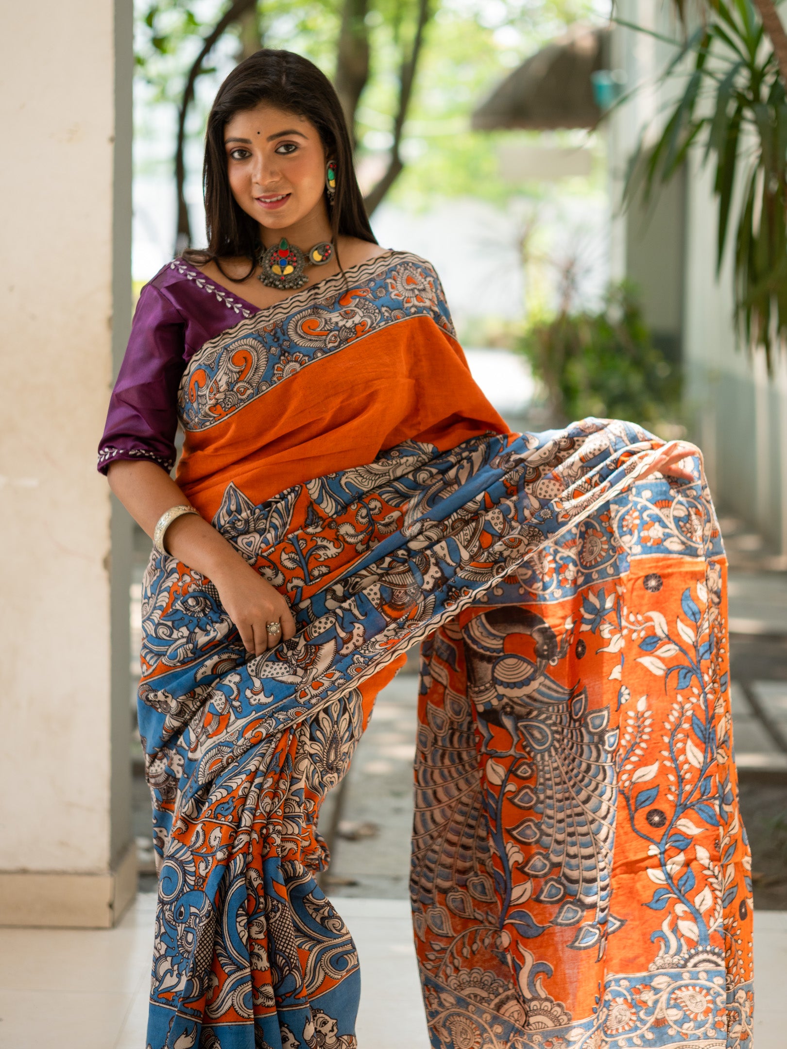Kamla Kalamkari Saree