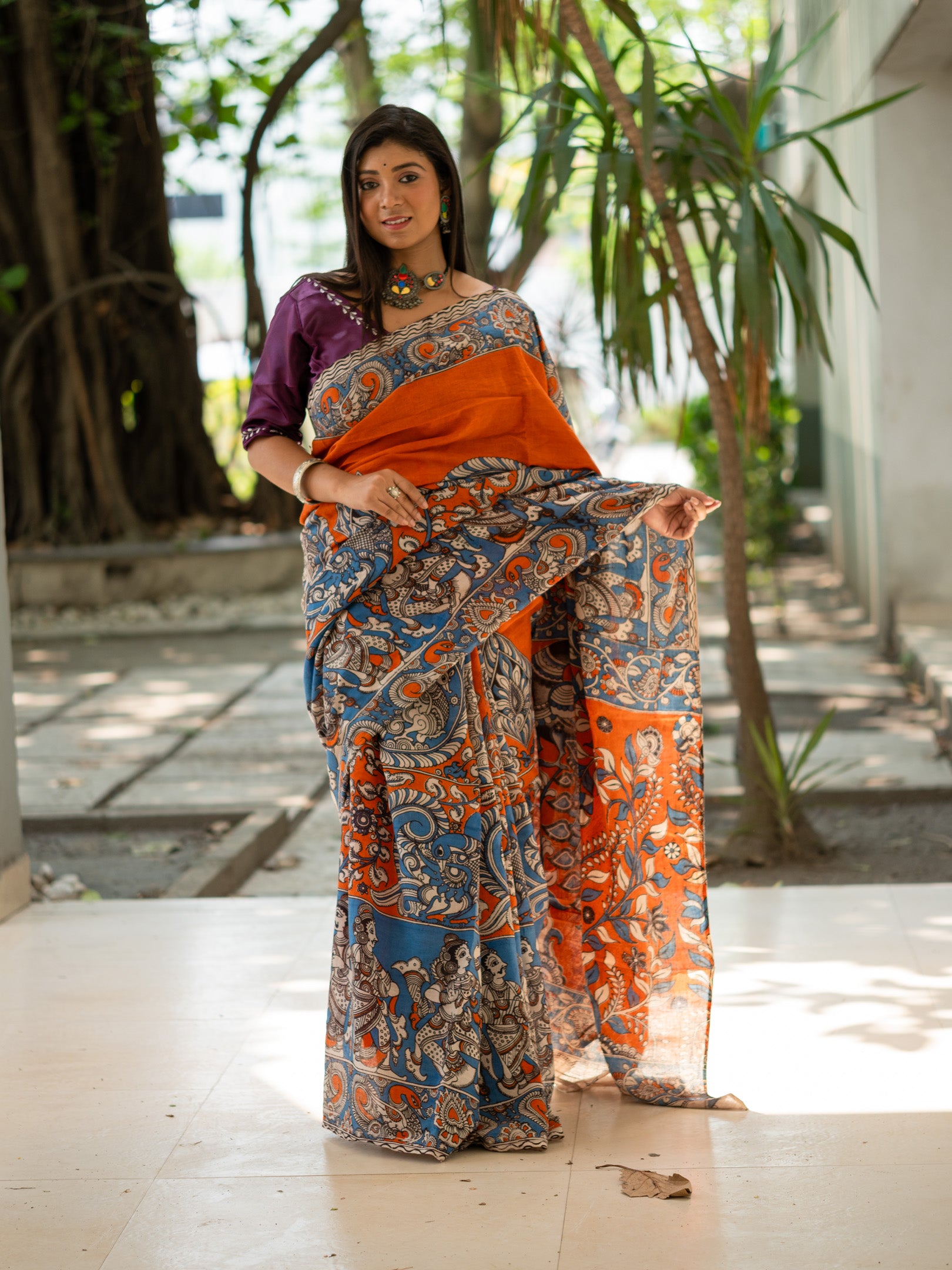 Kamla Kalamkari Saree