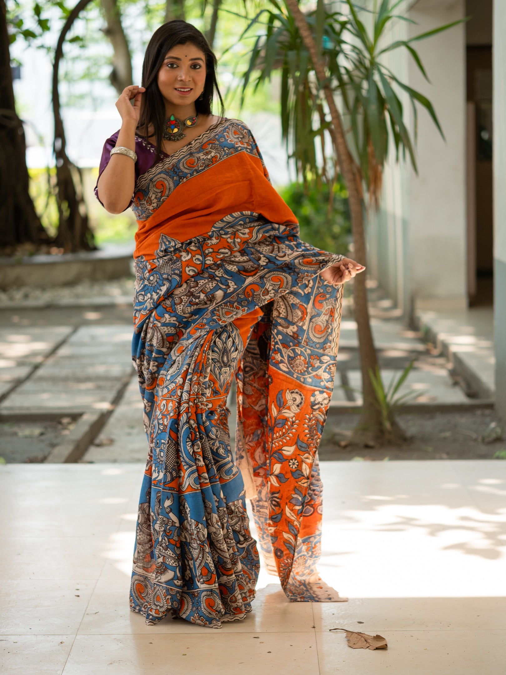 Kamla Kalamkari Saree