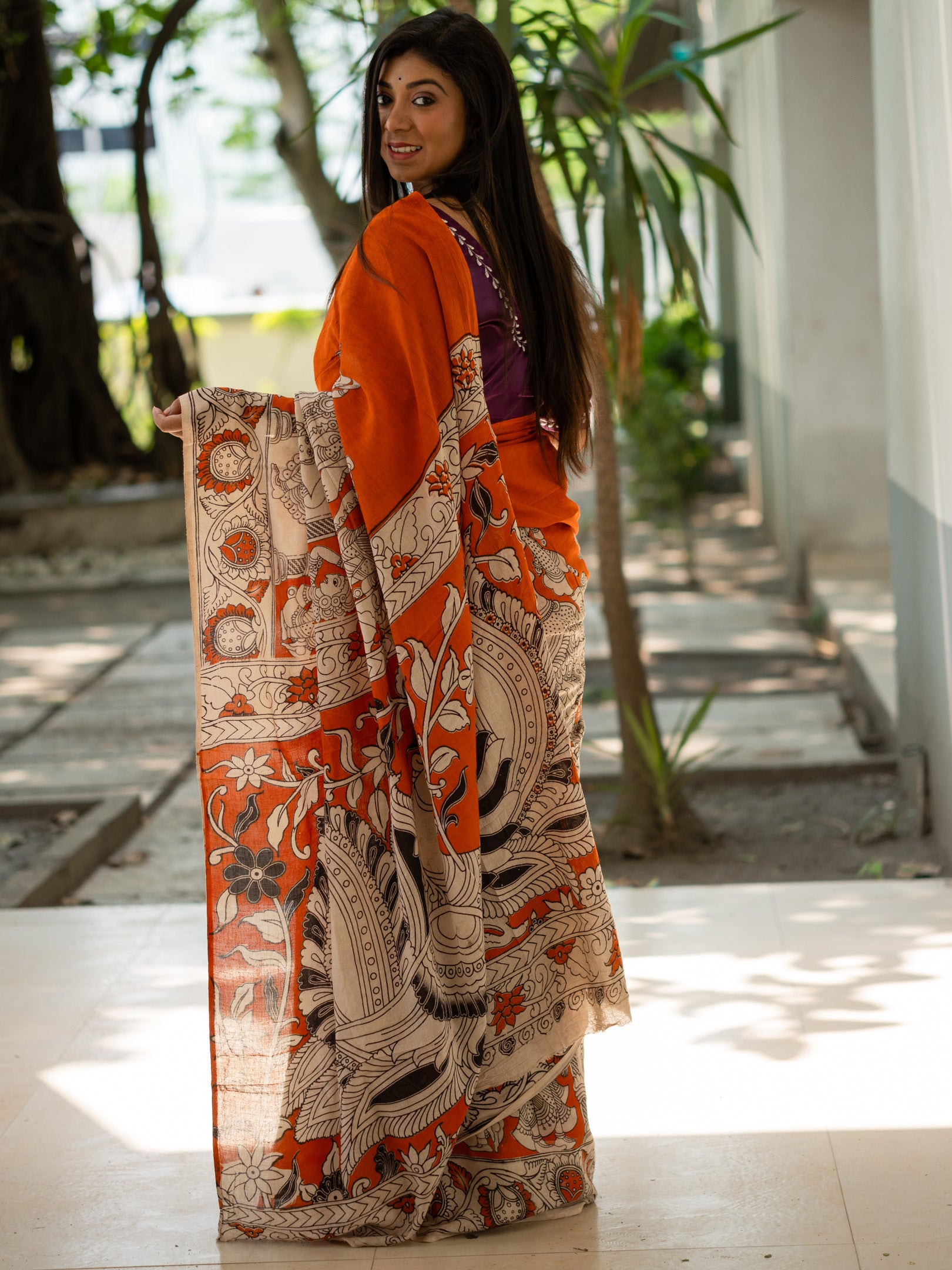 Agun Kalamkari Saree