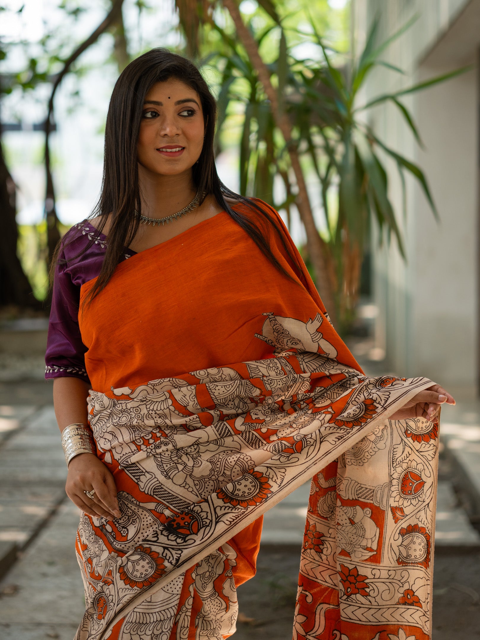 Agun Kalamkari Saree