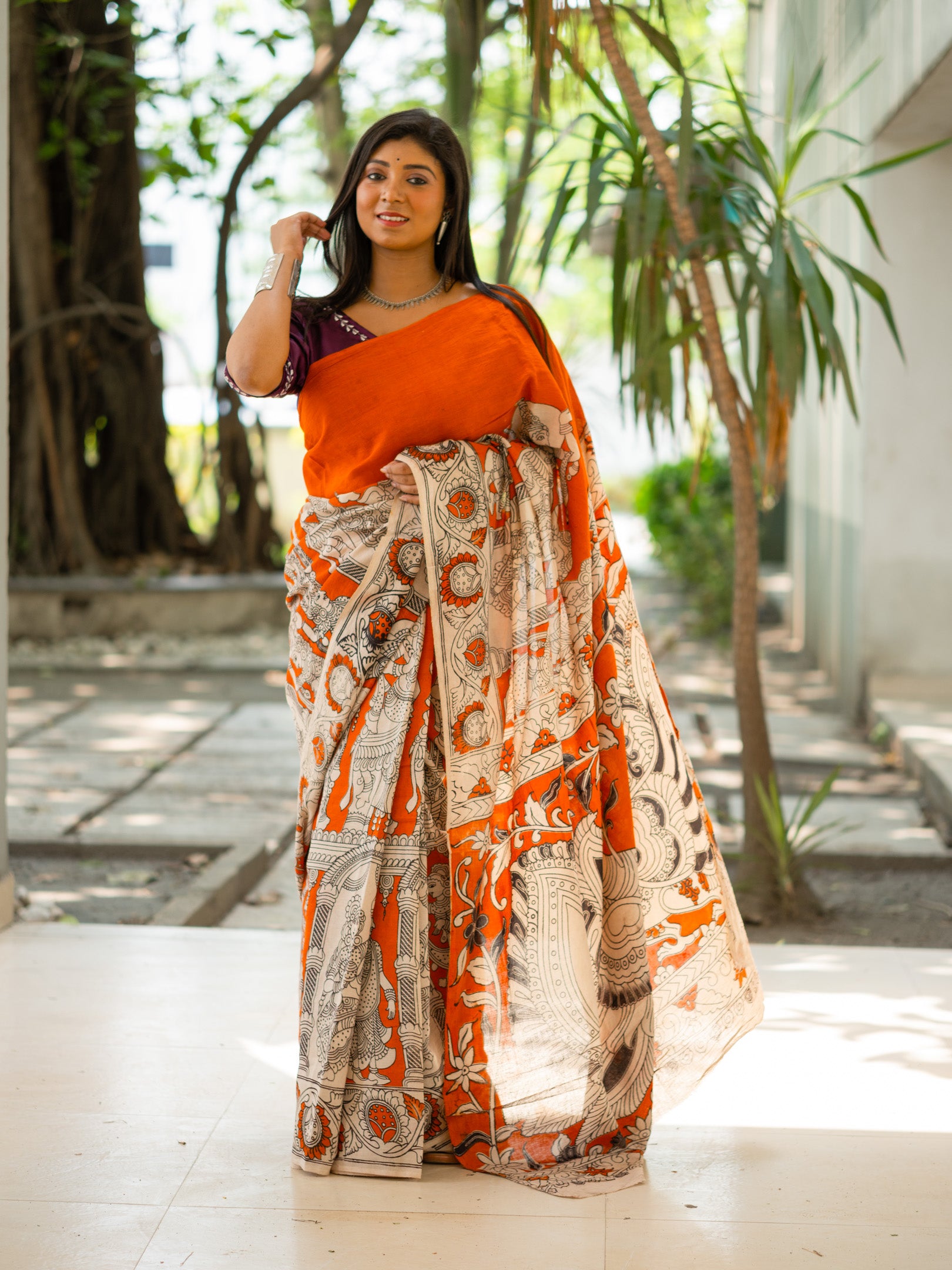Agun Kalamkari Saree