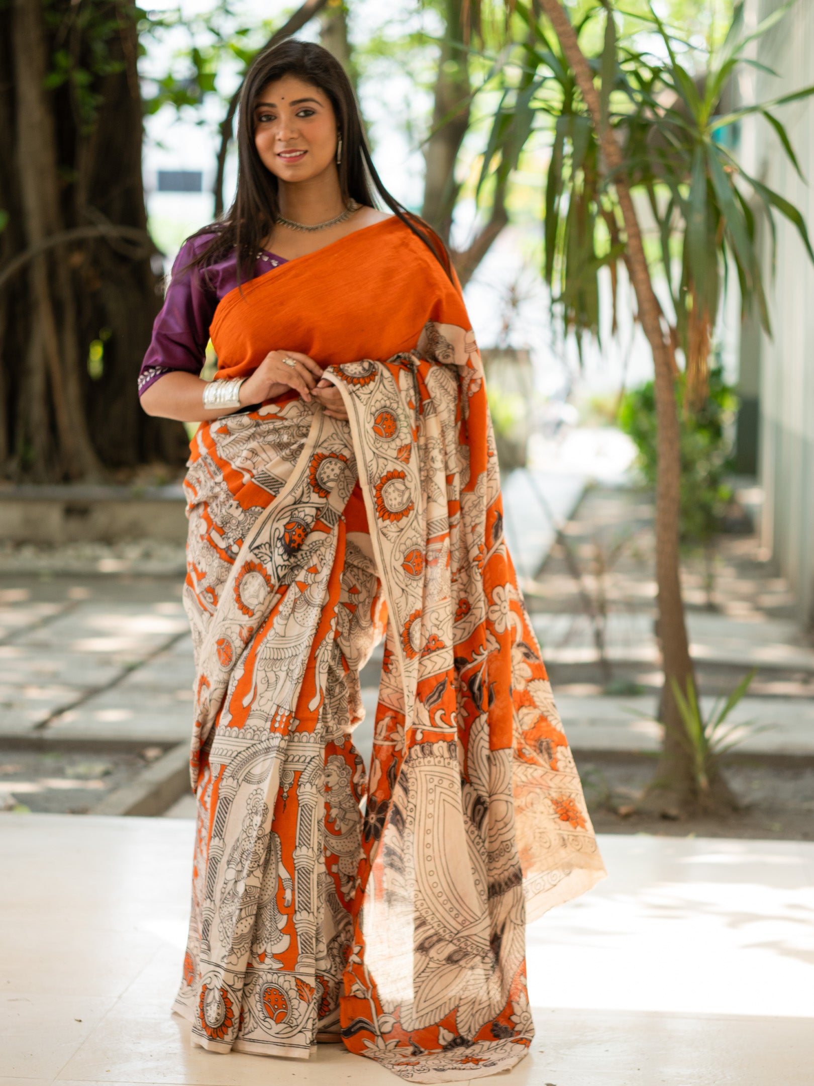 Agun Kalamkari Saree