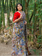 Kahini Kalamkari Pure Cotton Saree