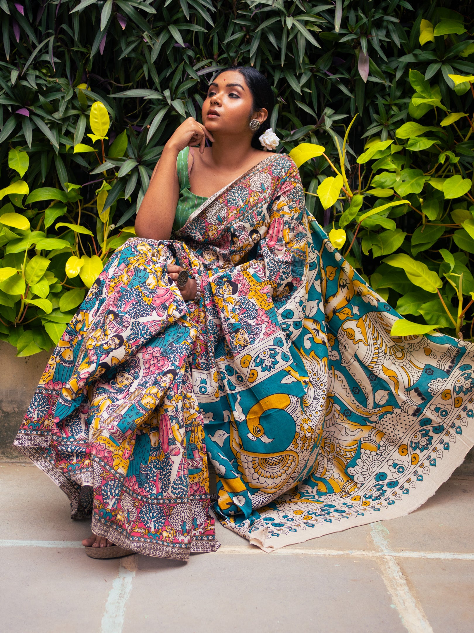 Mohini Kalamkari Saree
