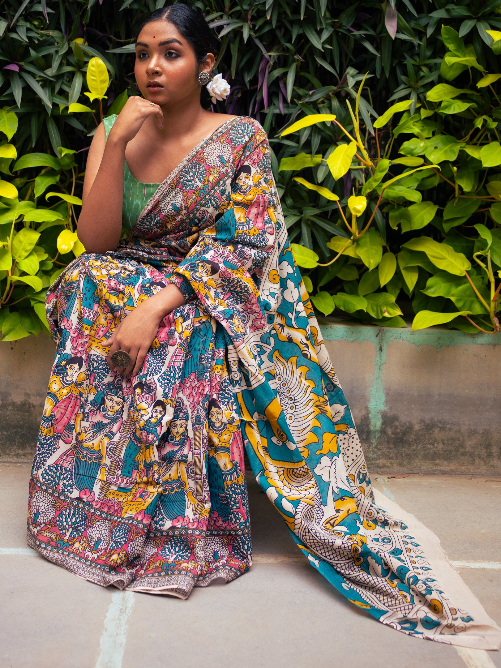 Mohini Kalamkari Saree