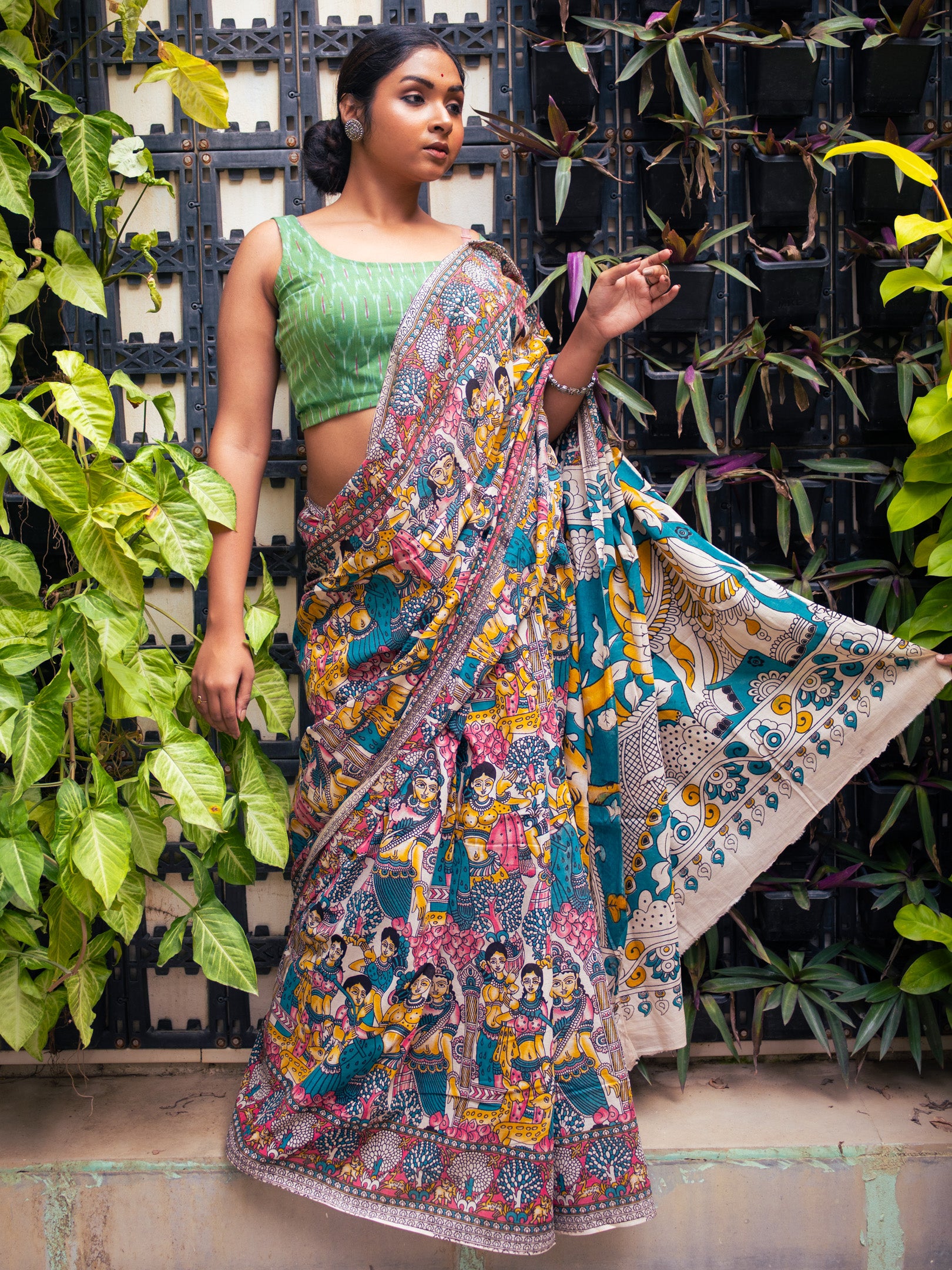 Mohini Kalamkari Saree