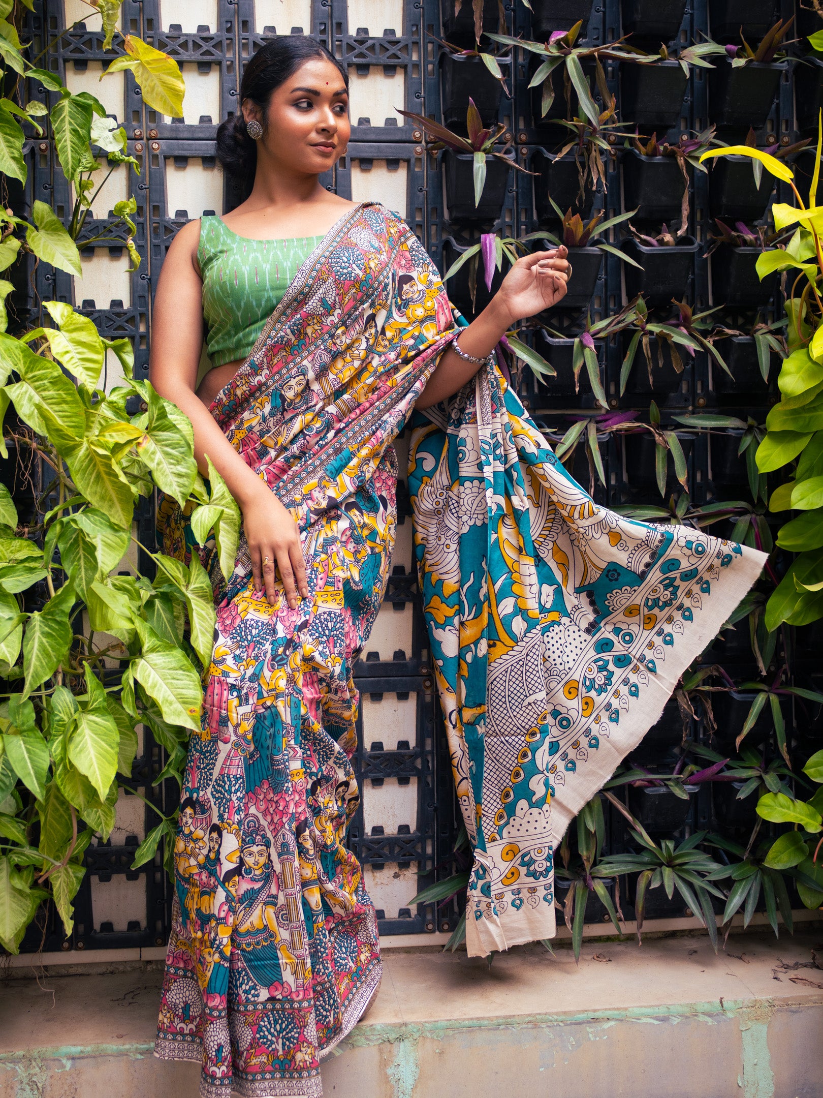 Mohini Kalamkari Saree