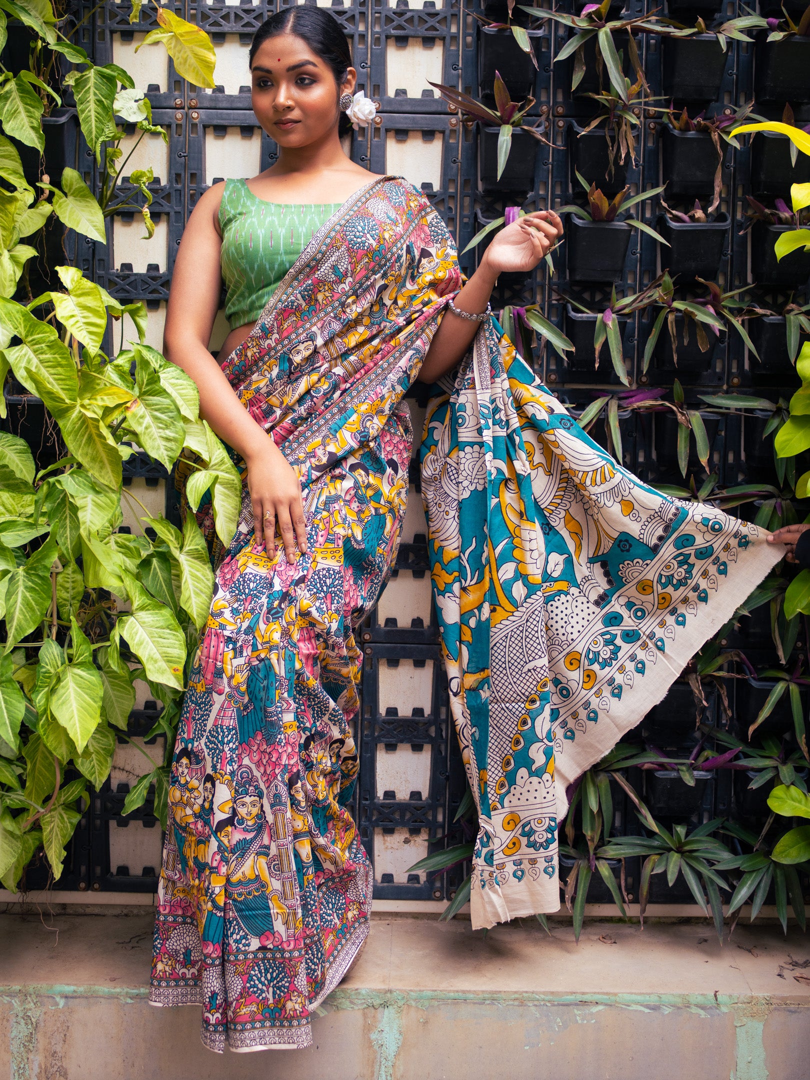 Mohini Kalamkari Saree