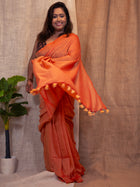 Sheen Cotton Linen Saree