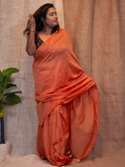 Sheen Cotton Linen Saree
