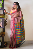 Chandan — Handwoven Dongria Kondh Tribal Saree - Uttariya