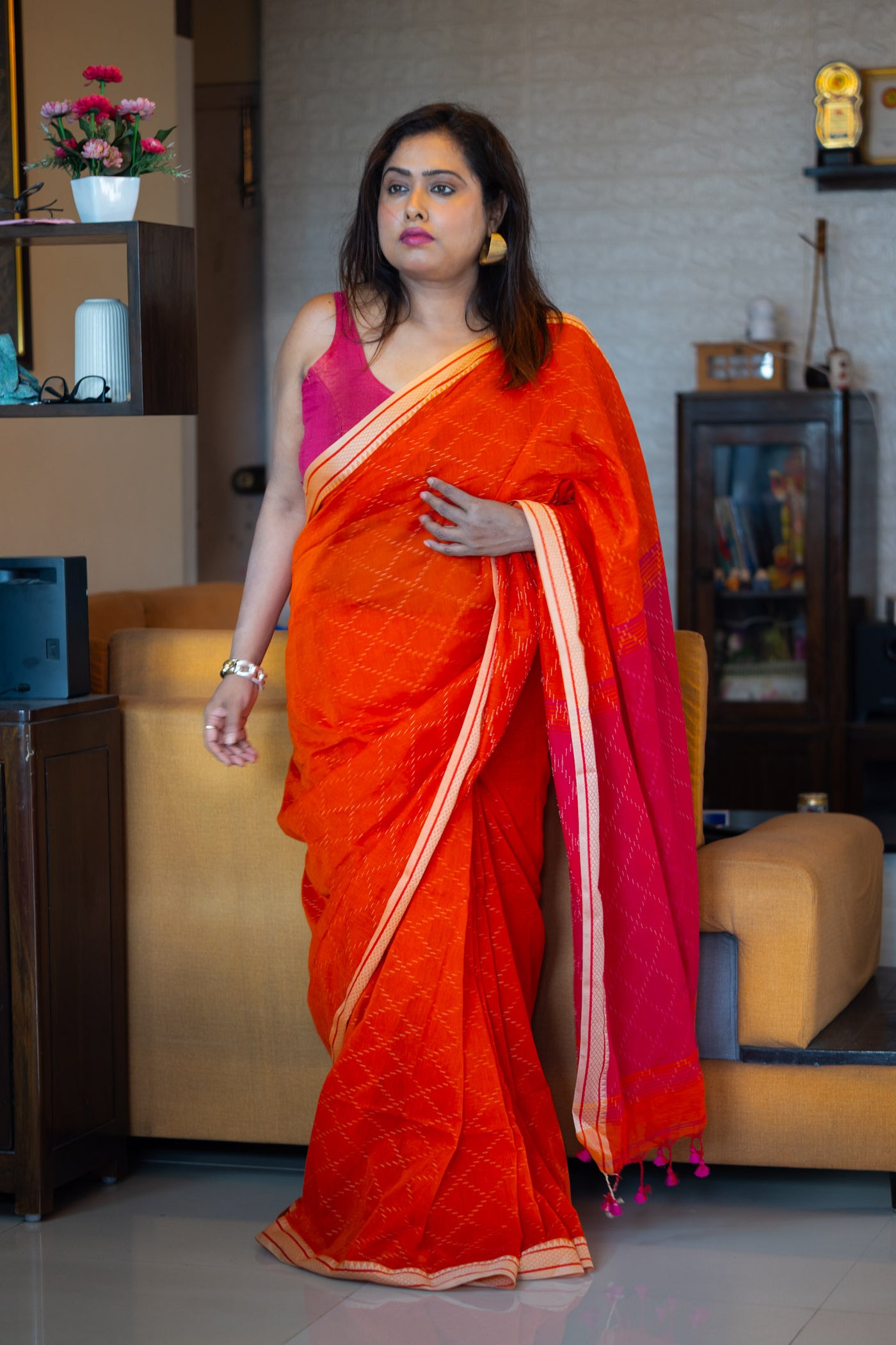 Bunon Saree - Uttariya
