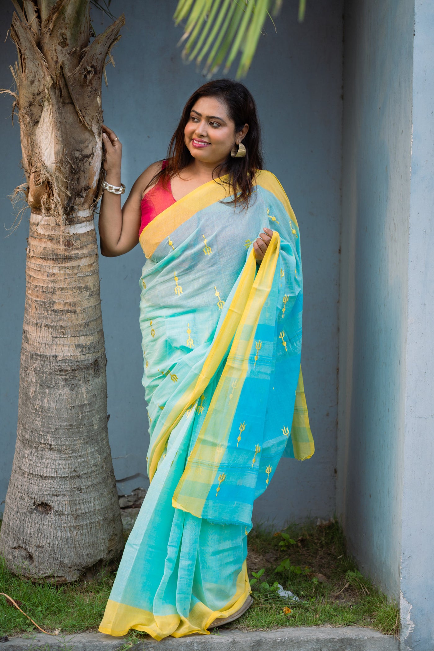 Trishul Saree - Uttariya