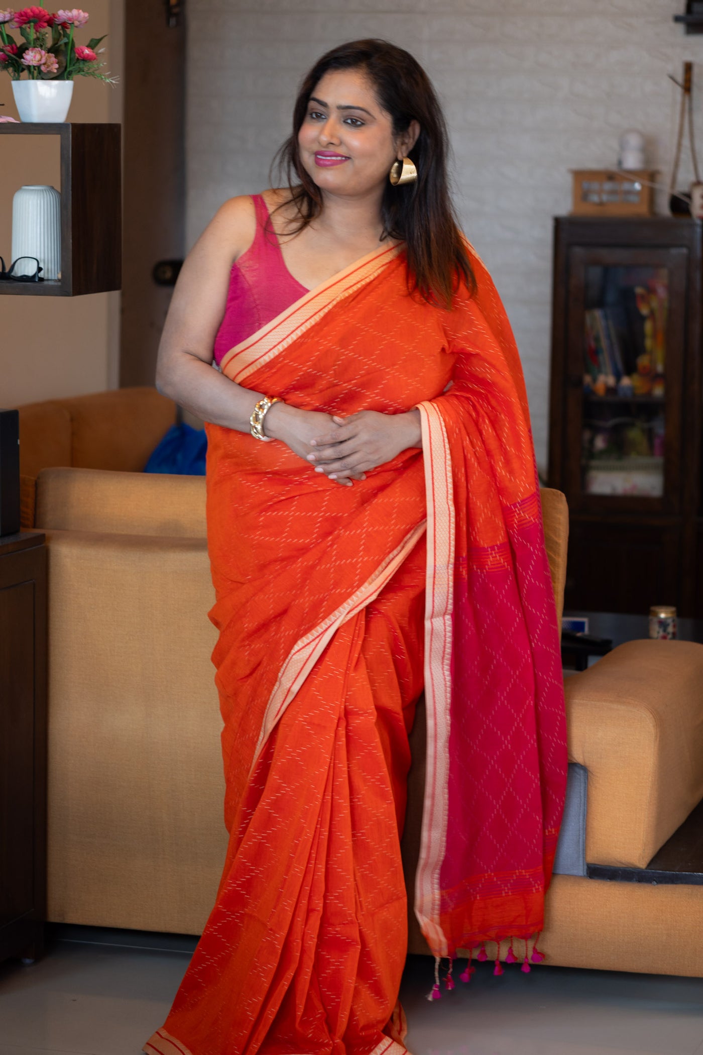 Bunon Saree - Uttariya