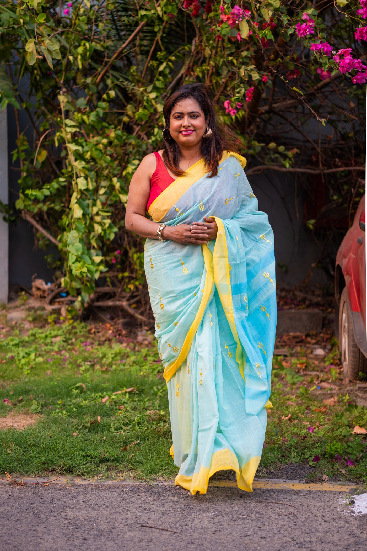 Trishul Saree - Uttariya