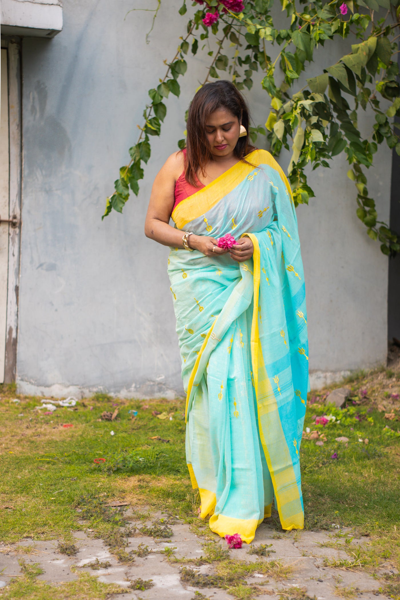 Trishul Saree - Uttariya