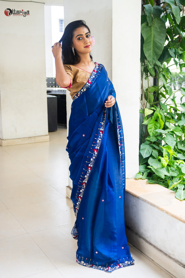Splendor Zardosi Silk Saree - Uttariya