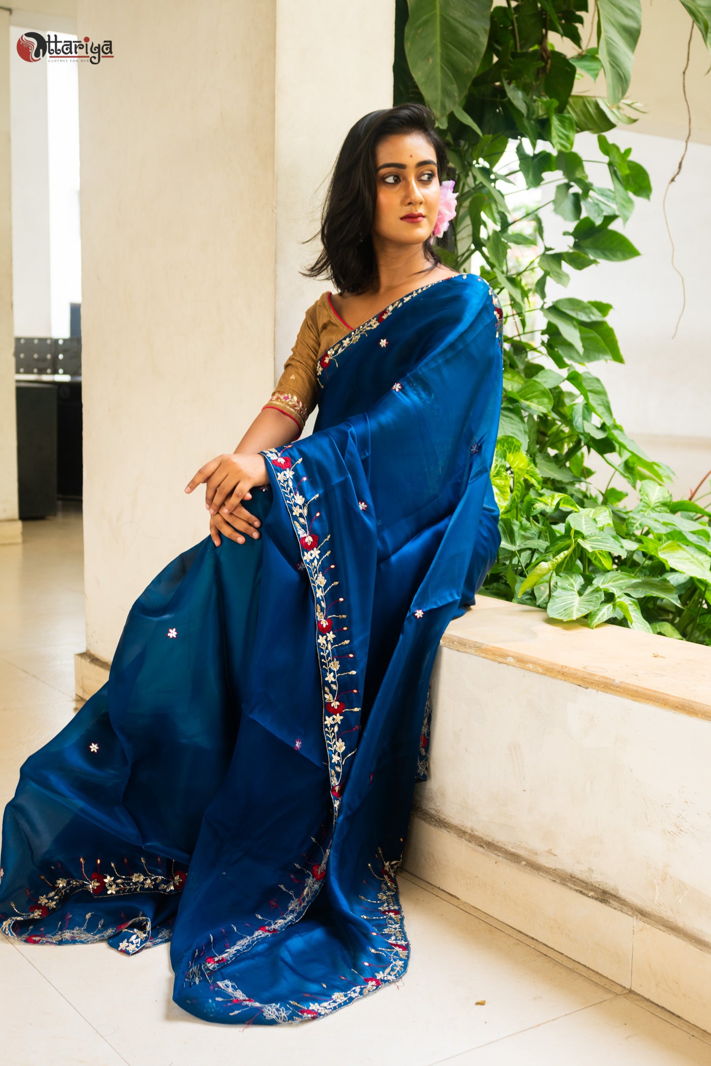 Splendor Zardosi Silk Saree - Uttariya