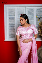Luxury Radiance Zardosi Saree - Uttariya