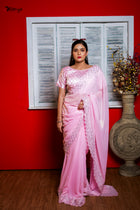 Luxury Radiance Zardosi Saree - Uttariya