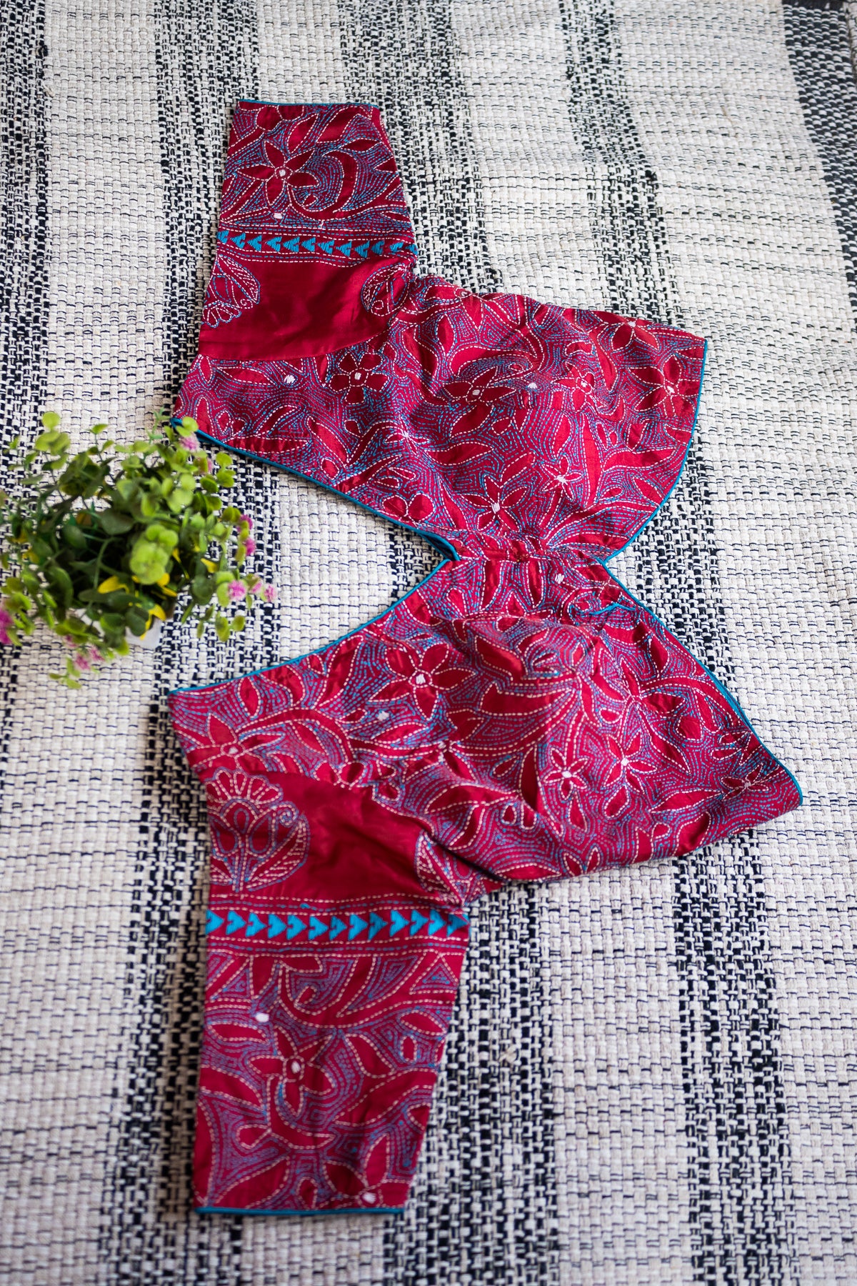 Kantha Silk Blouse