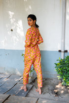 Basant Printed Cotton Co ord set - Uttariya