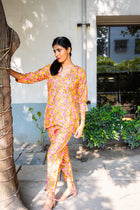Basant Printed Cotton Co ord set - Uttariya