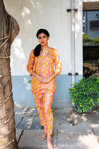 Basant Printed Cotton Co ord set - Uttariya